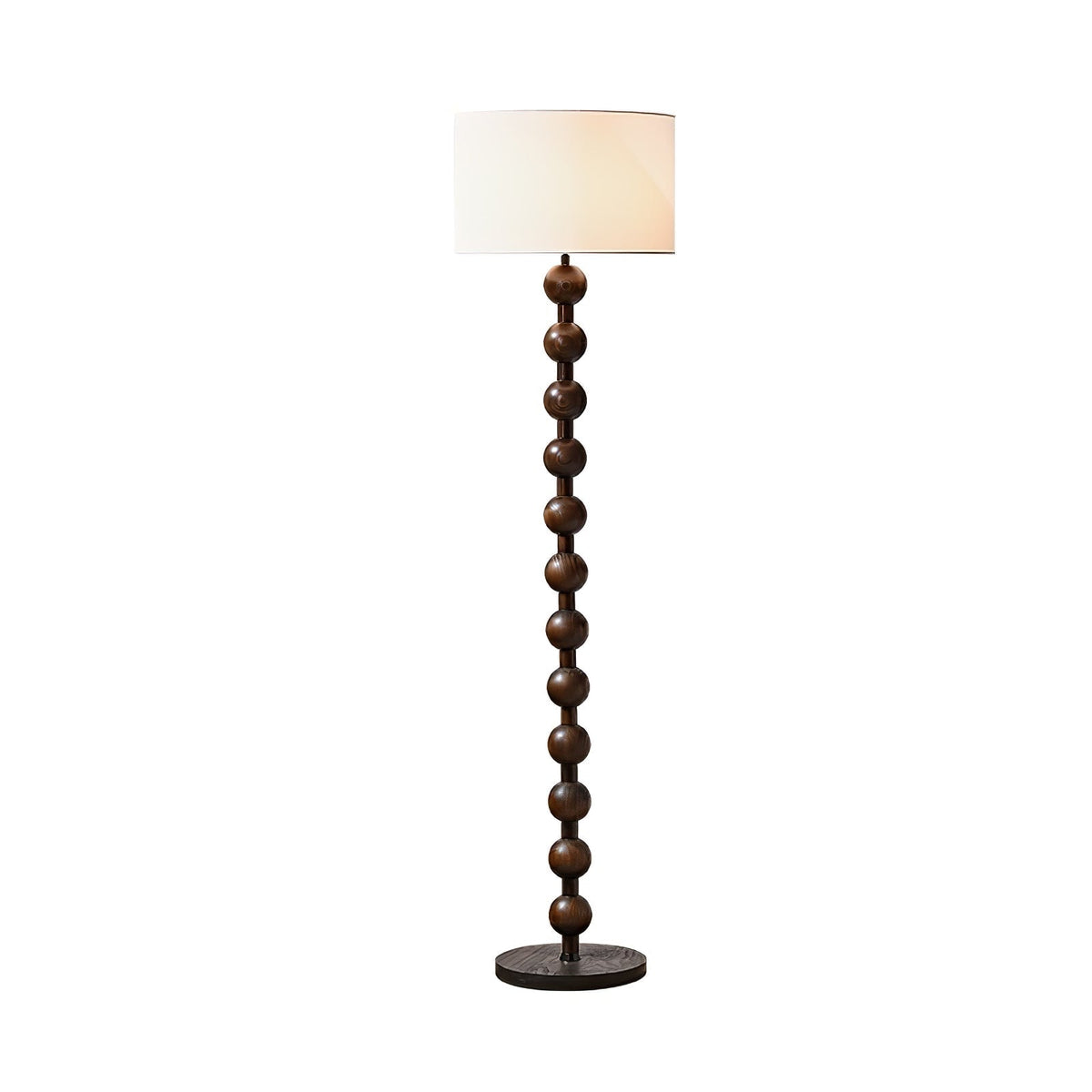 Paston lampa stojąca ze szkła i płótna