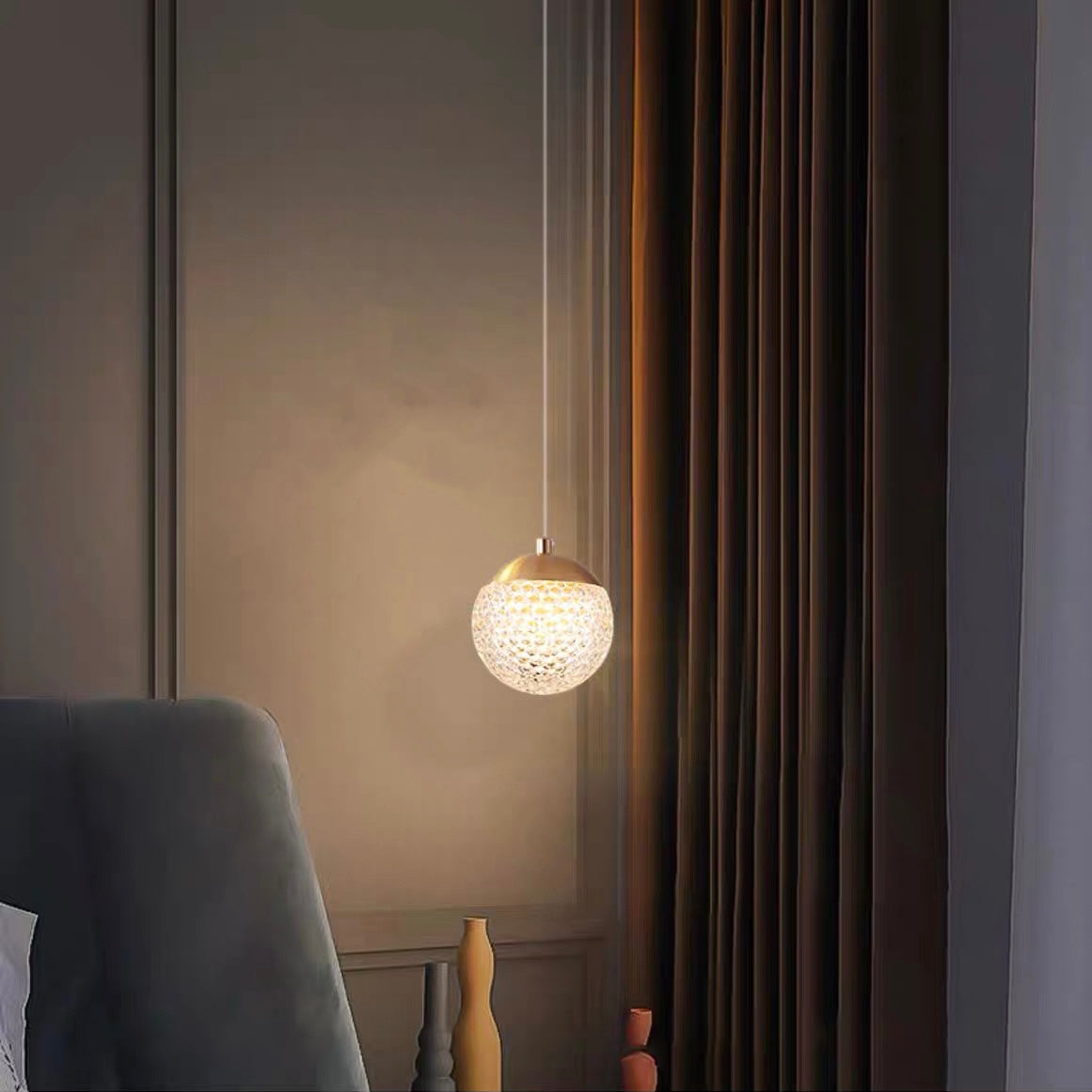Arisha wielostopniowa nowoczesna lampa wisząca w stylu Art Deco Jibril, złoto