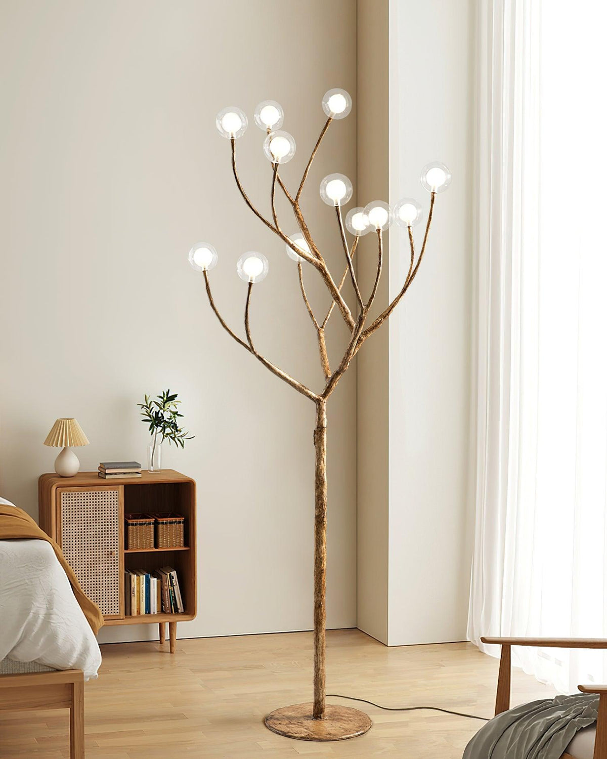 Nue zewnętrzna lampa stojąca ze żywicy