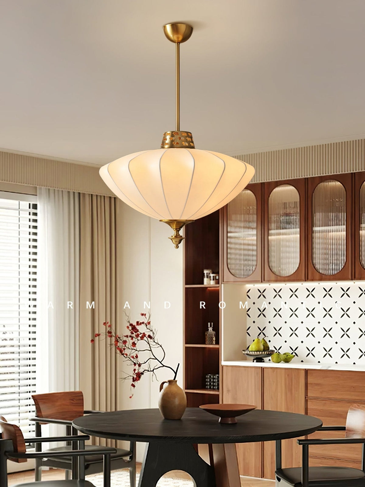 Ortalara Elegance Vintage Bloom jedwabna lampa wisząca