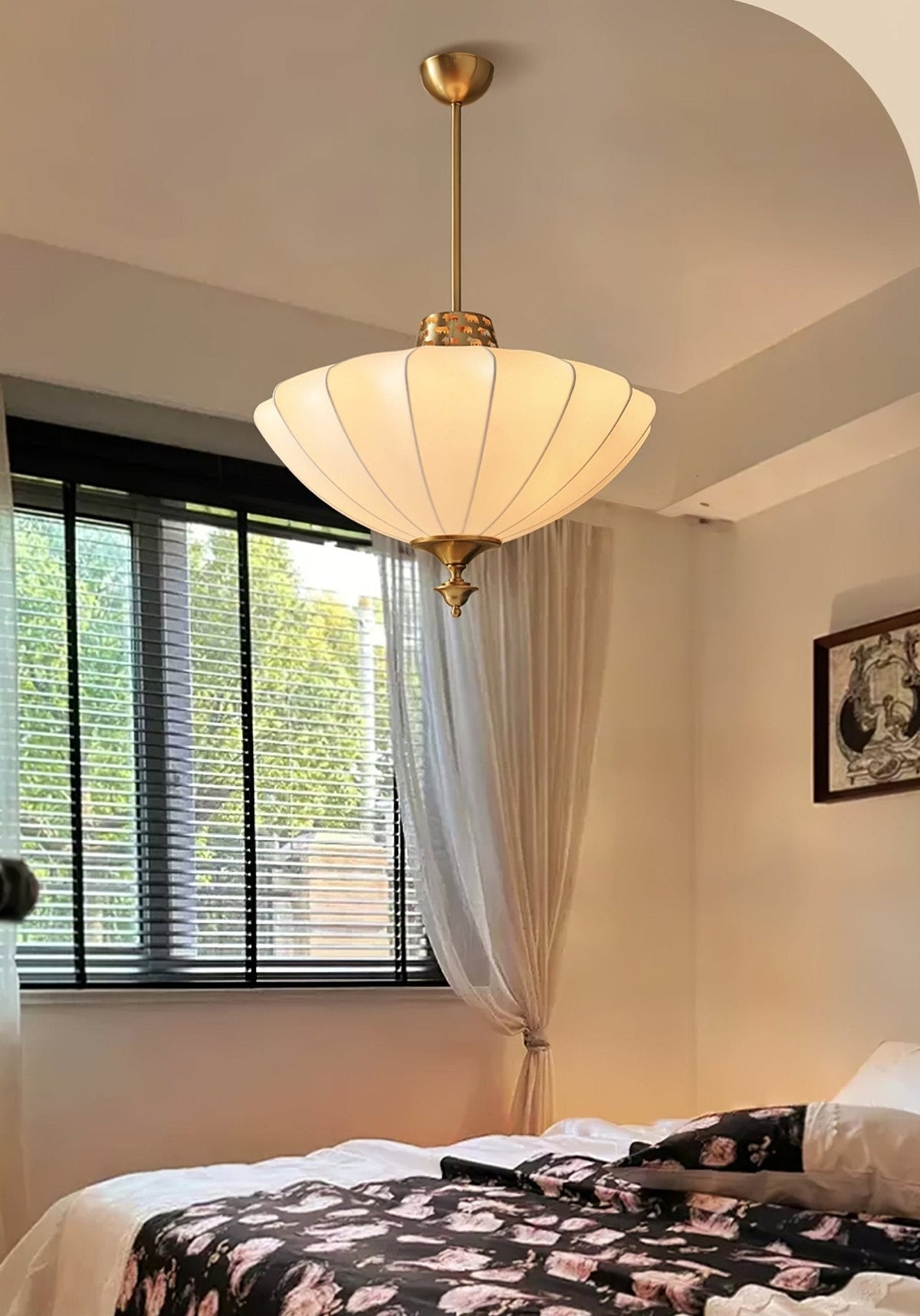 Ortalara Elegance Vintage Bloom jedwabna lampa wisząca