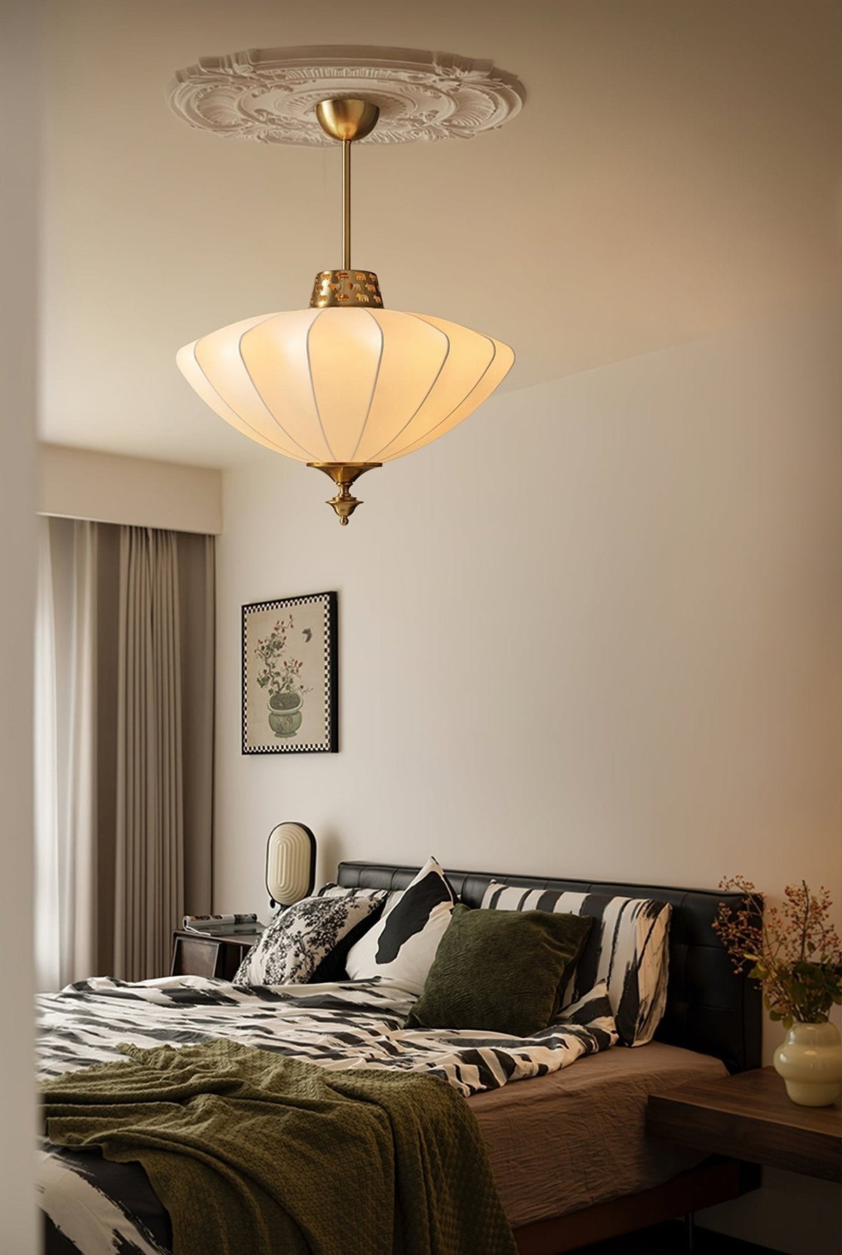Ortalara Elegance Vintage Bloom jedwabna lampa wisząca