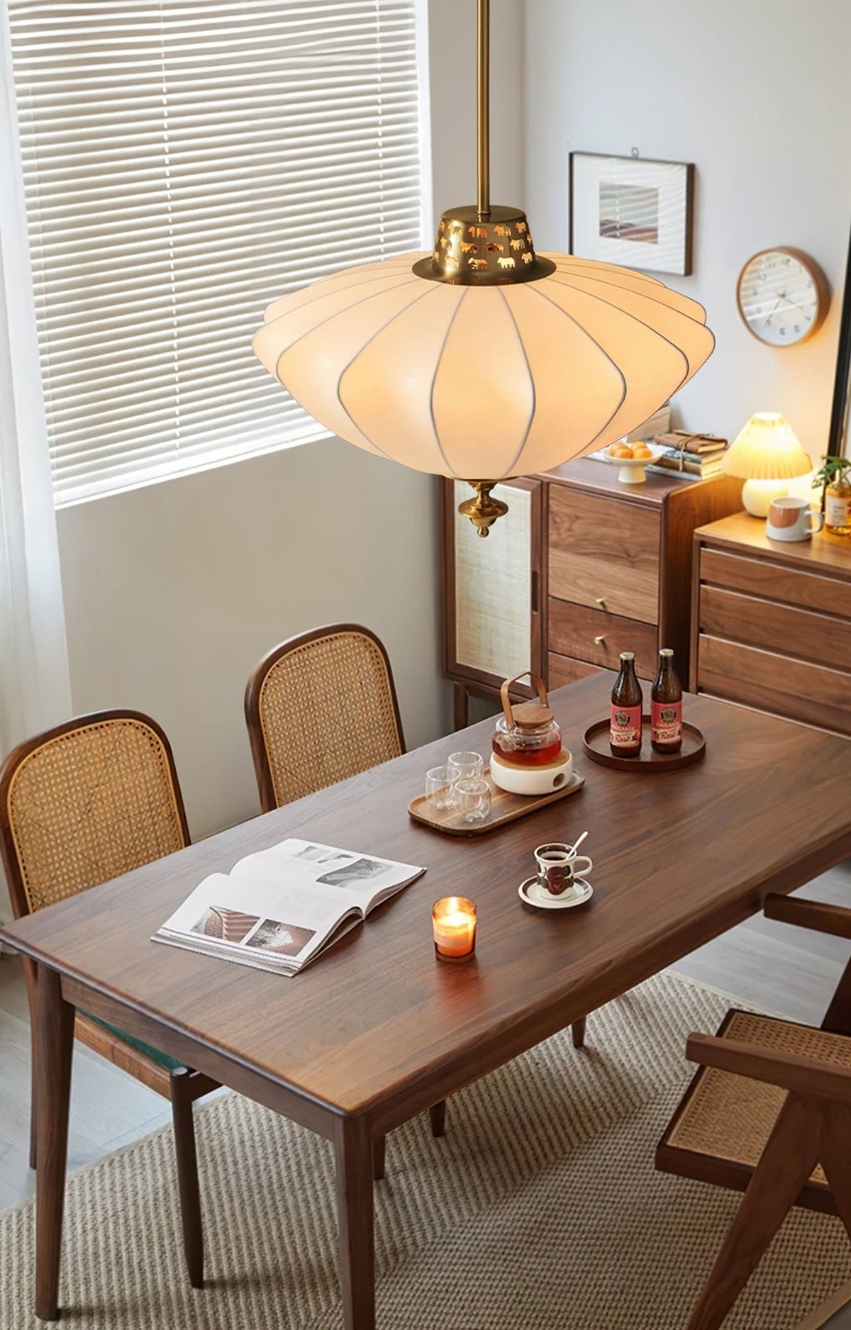 Ortalara Elegance Vintage Bloom jedwabna lampa wisząca