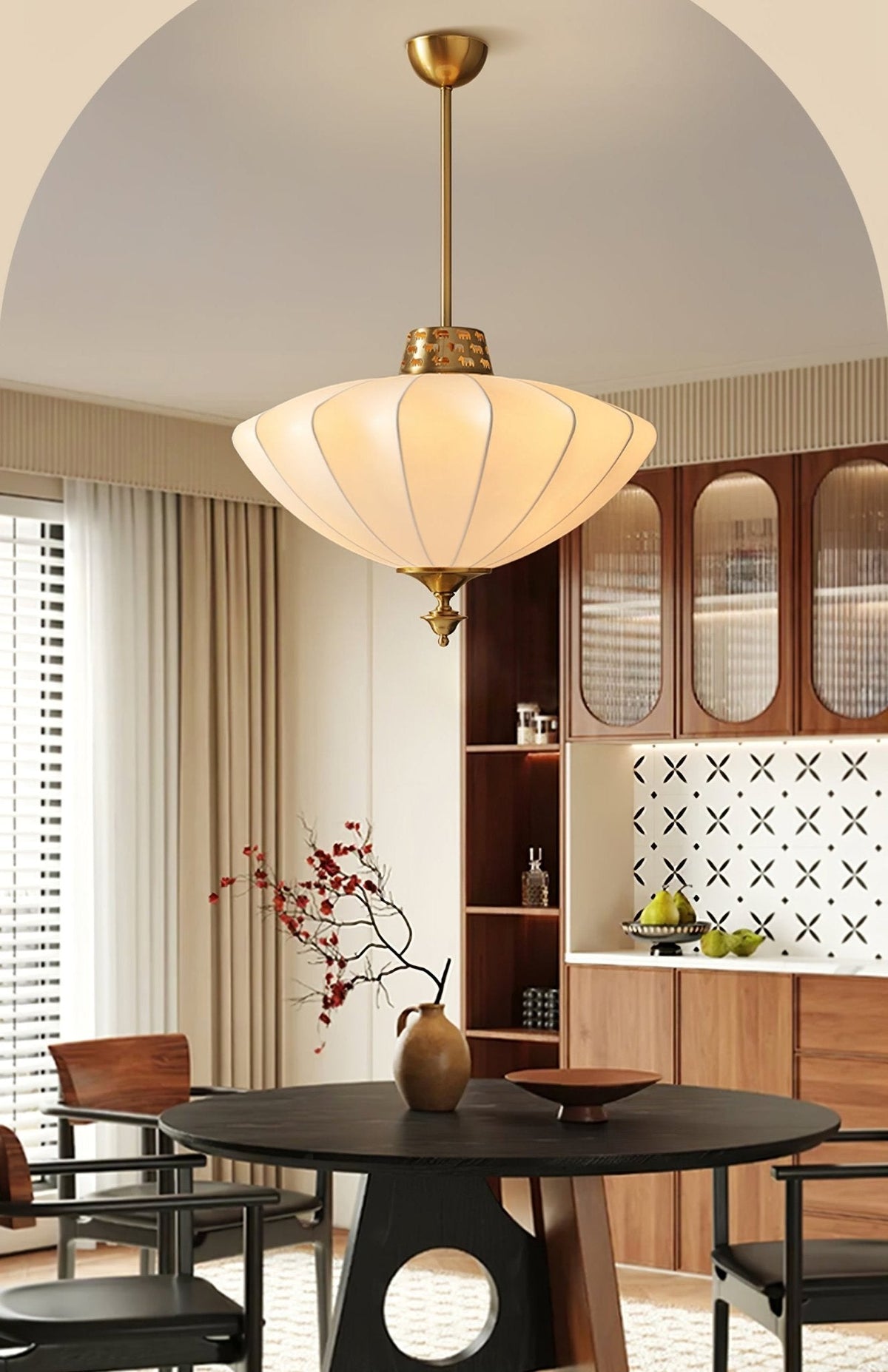 Ortalara Elegance Vintage Bloom jedwabna lampa wisząca