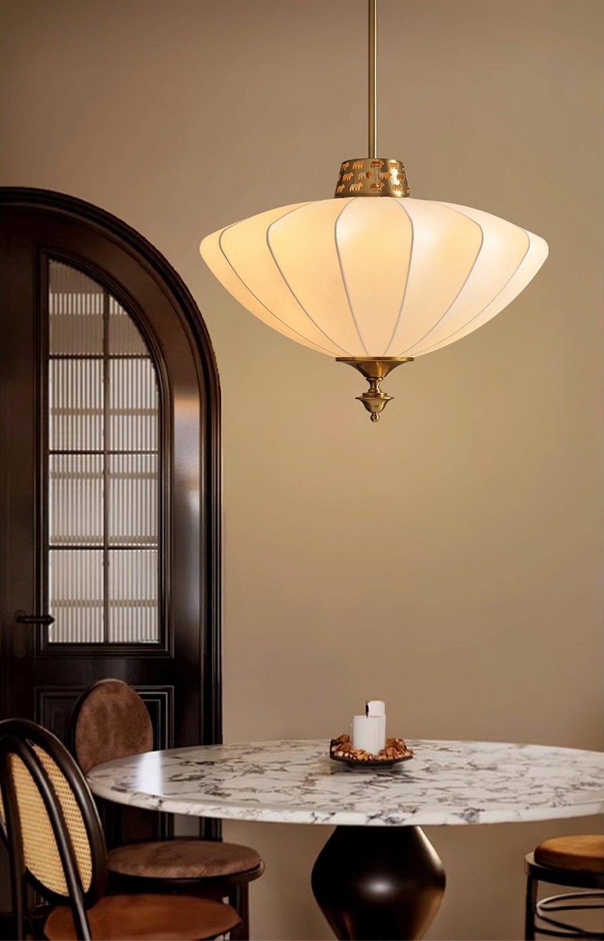 Ortalara Elegance Vintage Bloom jedwabna lampa wisząca