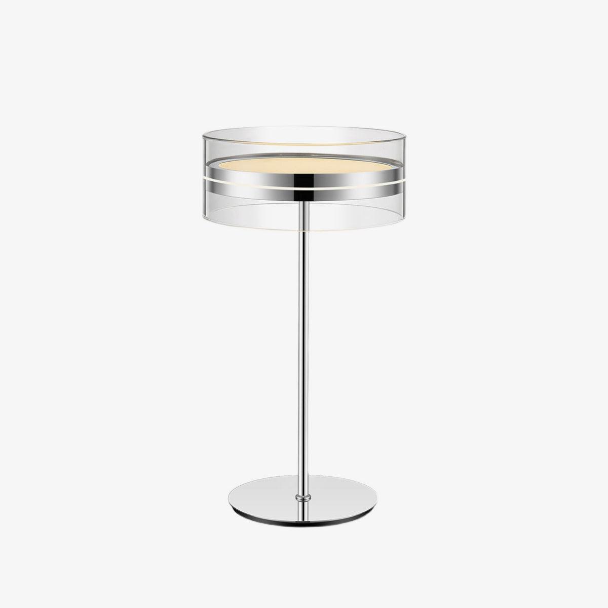 Lioreette lampa stołowa ze szkła i chromu
