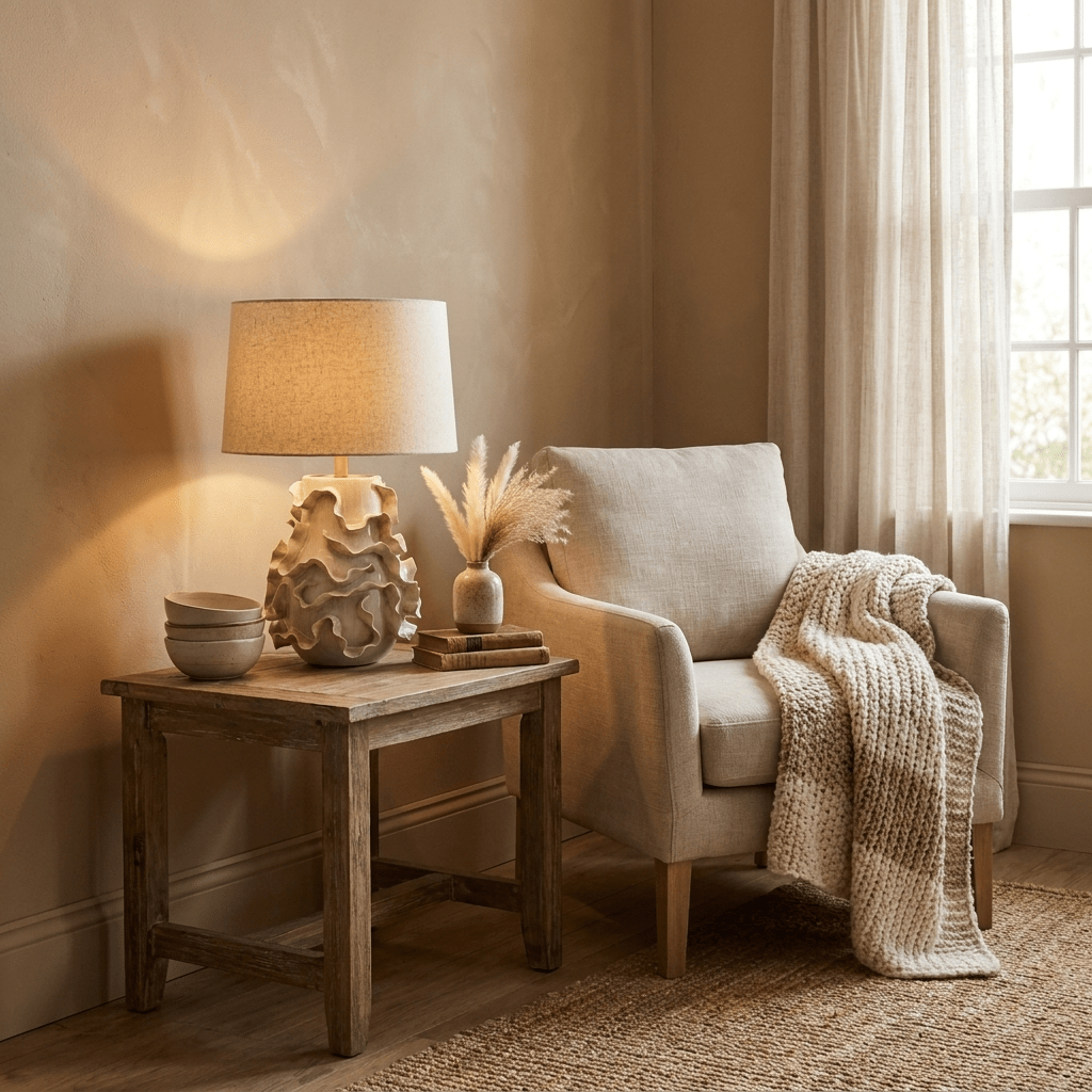 Elieielle ceramiczna lampa stołowa ze zwiewanymi płatkami