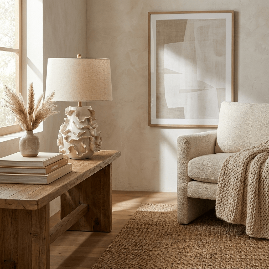 Elieielle ceramiczna lampa stołowa ze zwiewanymi płatkami