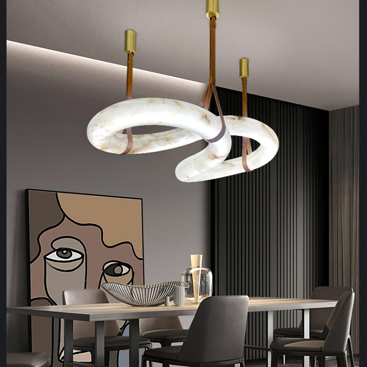 Luste Alabaster Closed-loop lampa wisząca