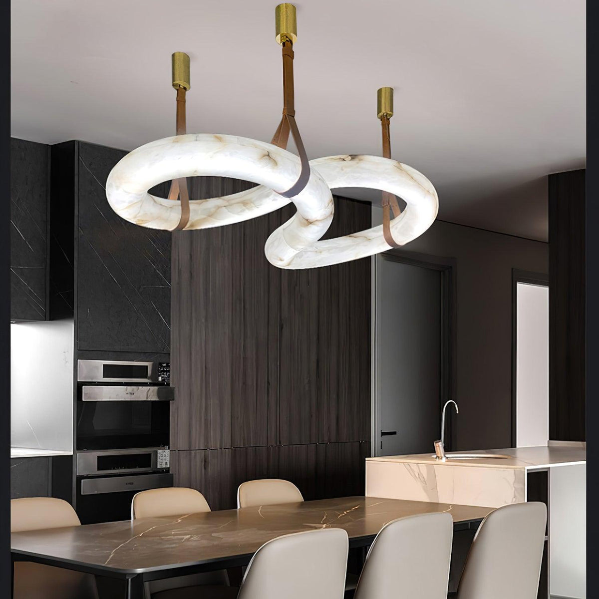 Luste Alabaster Closed-loop lampa wisząca