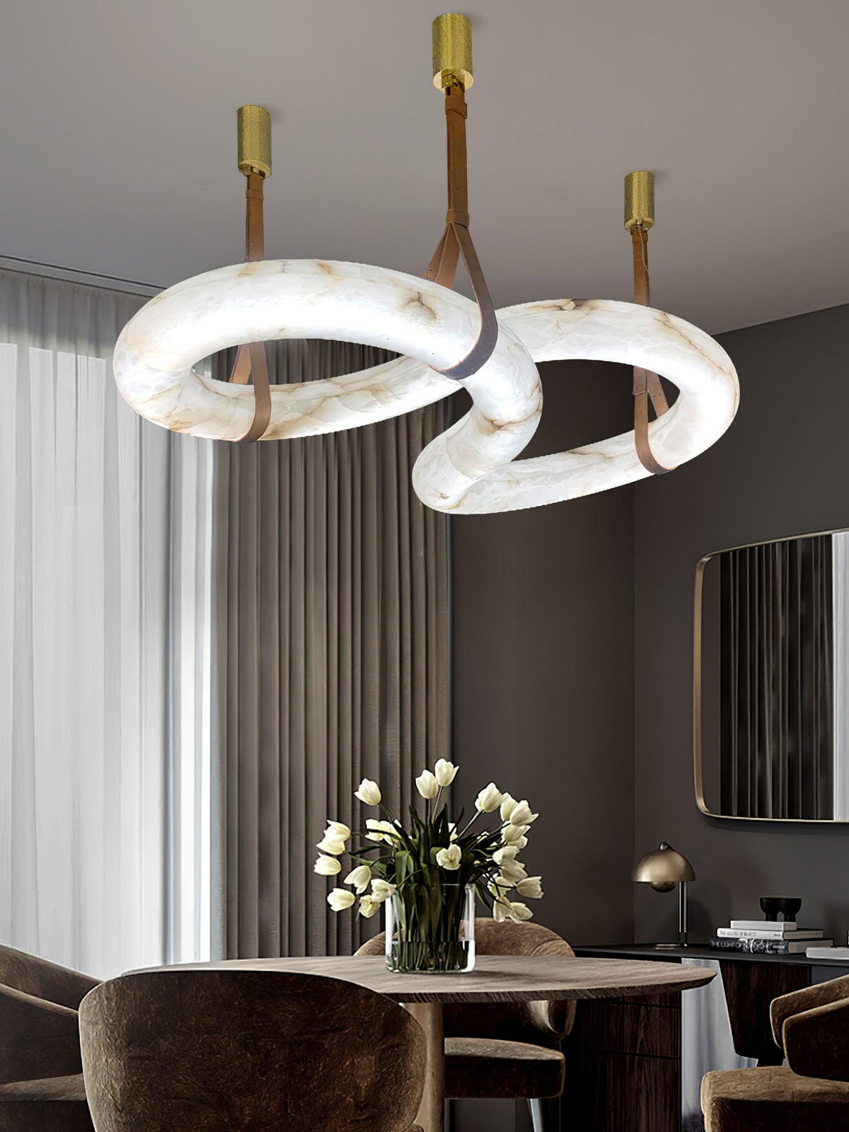 Luste Alabaster Closed-loop lampa wisząca