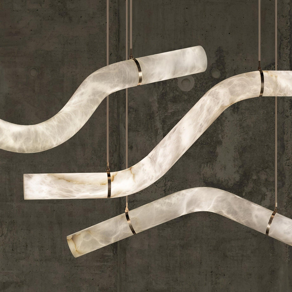 Luste Alabaster Closed-loop lampa wisząca