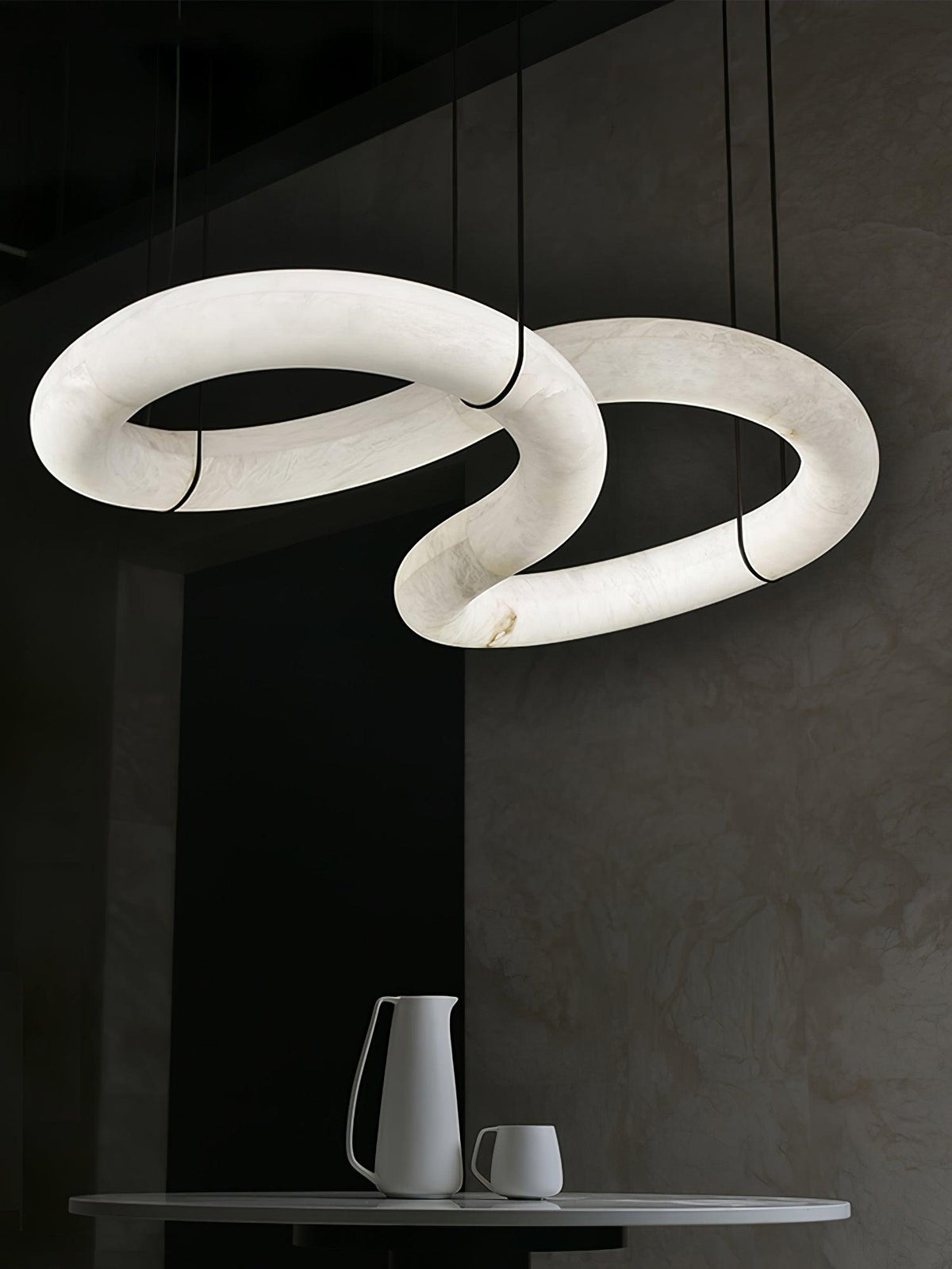 Luste Alabaster Closed-loop lampa wisząca