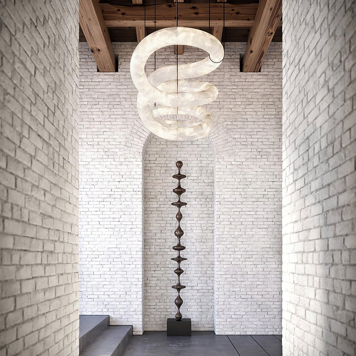 Luste Alabaster Closed-loop lampa wisząca
