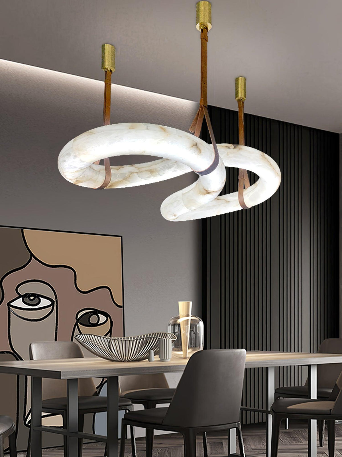 Luste Alabaster Closed-loop lampa wisząca