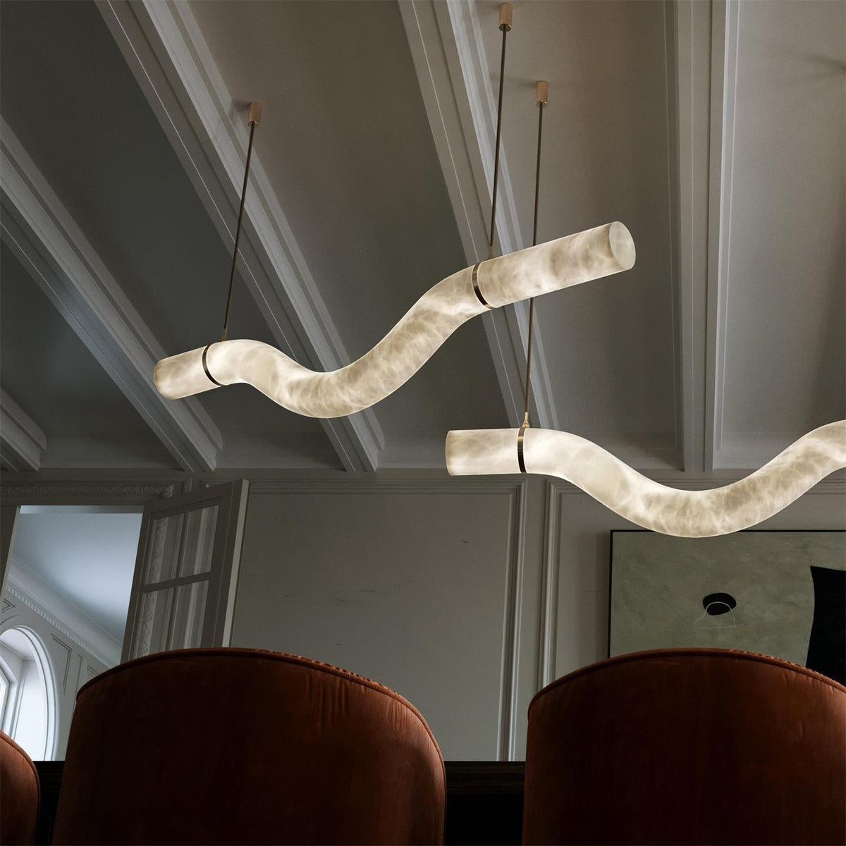 Luste Alabaster Closed-loop lampa wisząca