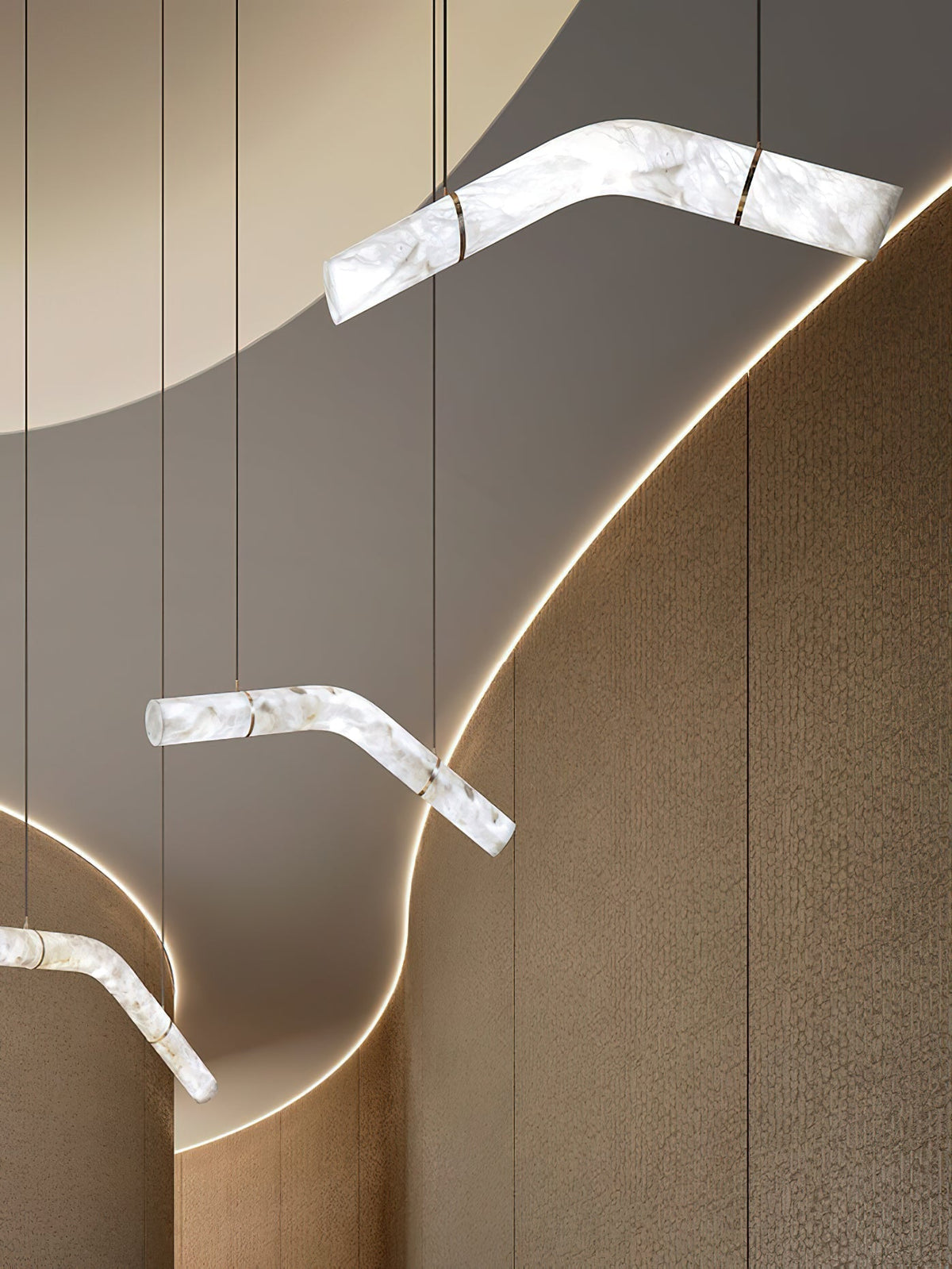 Luste Alabaster Closed-loop lampa wisząca