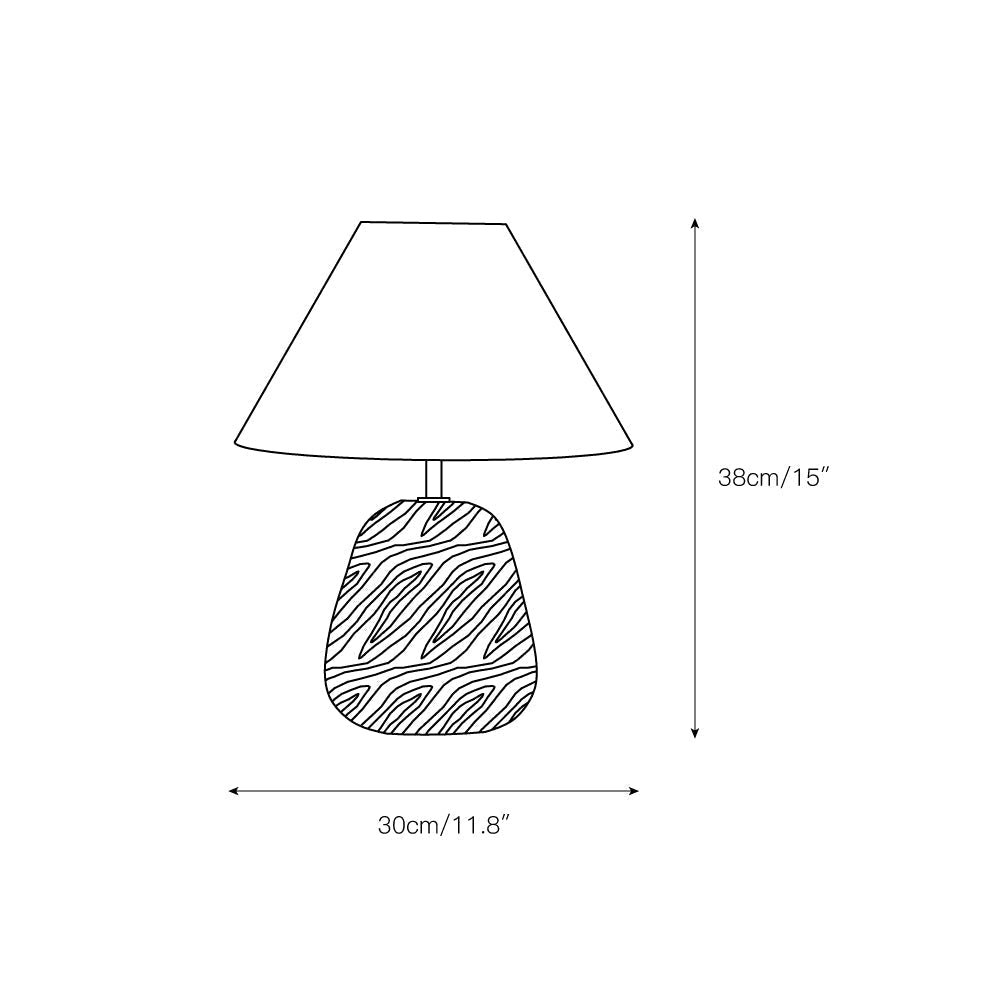 Lindenier drewniana lampa stołowa