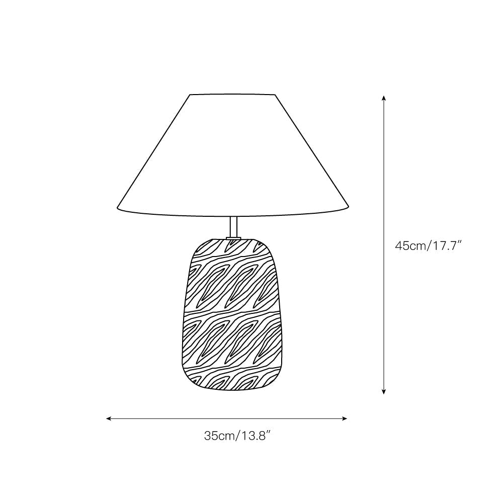 Lindenier drewniana lampa stołowa