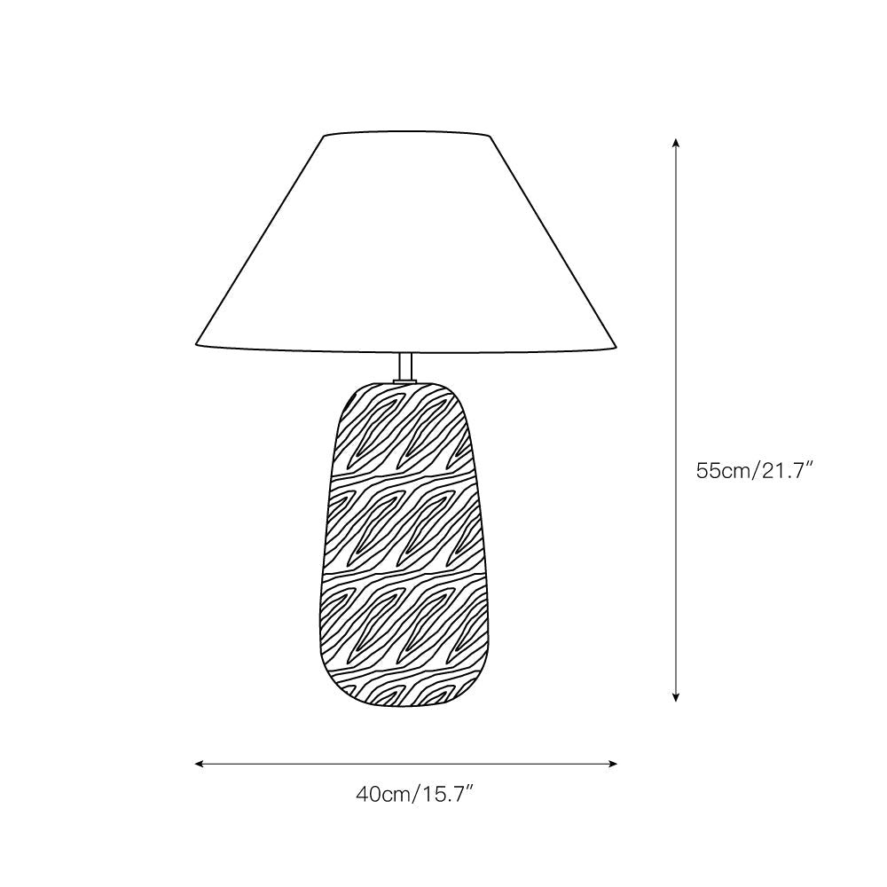 Lindenier drewniana lampa stołowa