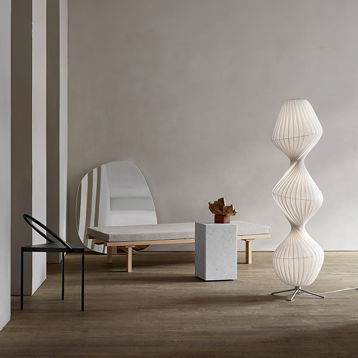 Lampa stojąca Elare z plastiku