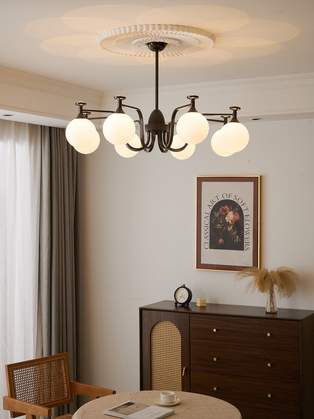 Zotheira Elegance Vintage żyrandol ze szkła