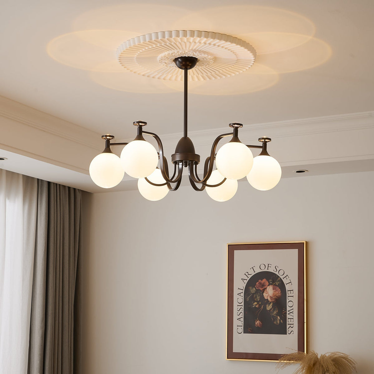 Zotheira Elegance Vintage żyrandol ze szkła