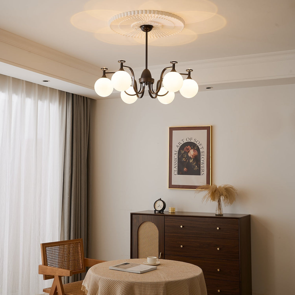 Zotheira Elegance Vintage żyrandol ze szkła