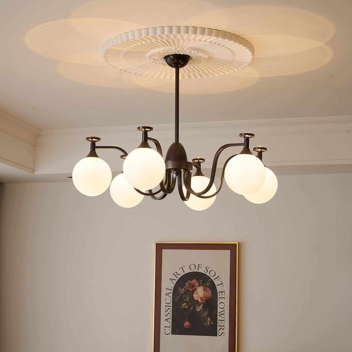 Zotheira Elegance Vintage żyrandol ze szkła