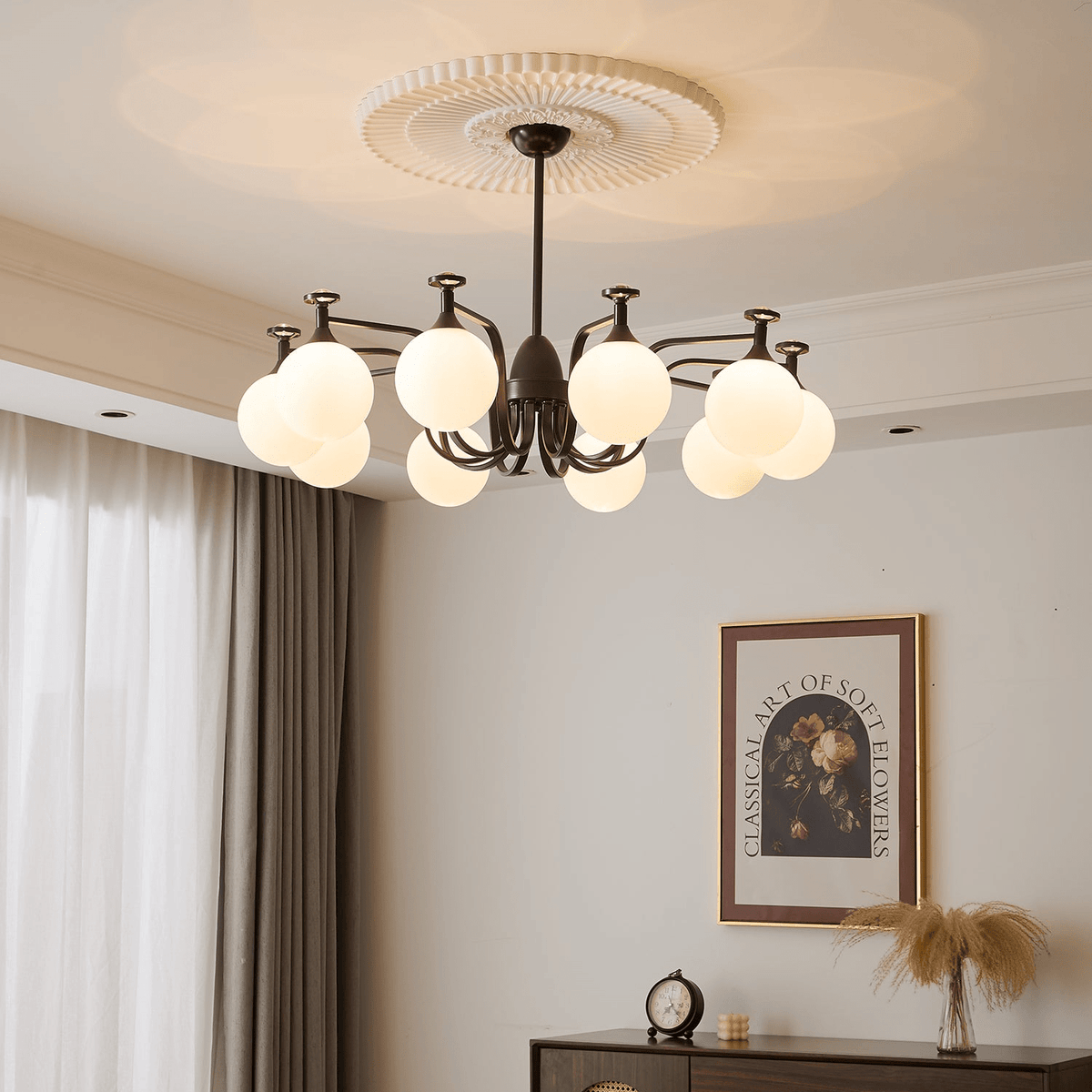 Zotheira Elegance Vintage żyrandol ze szkła