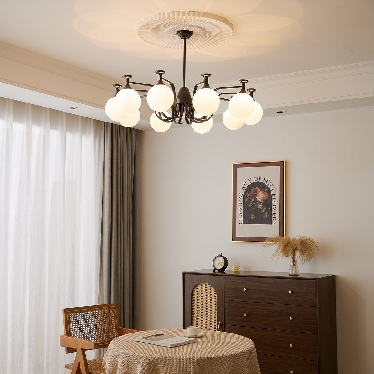 Zotheira Elegance Vintage żyrandol ze szkła