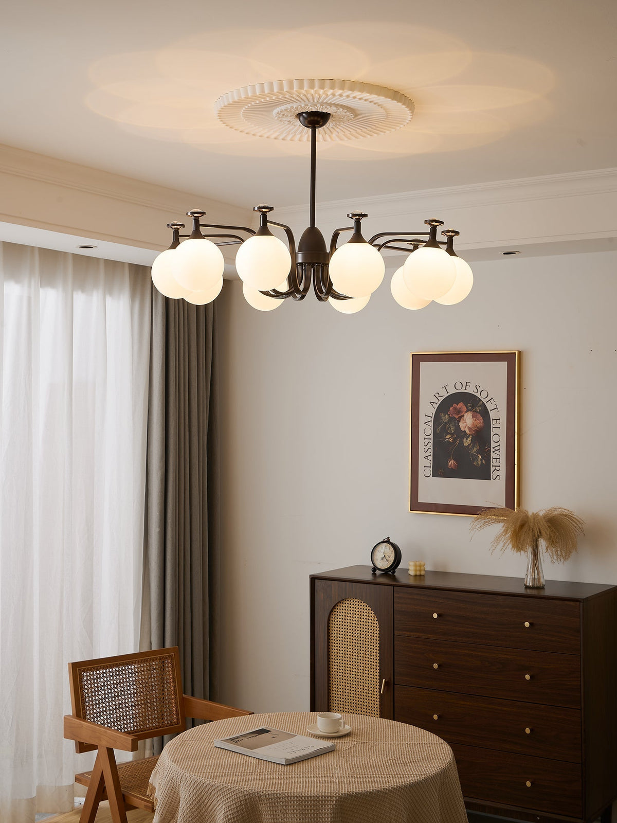 Zotheira Elegance Vintage żyrandol ze szkła