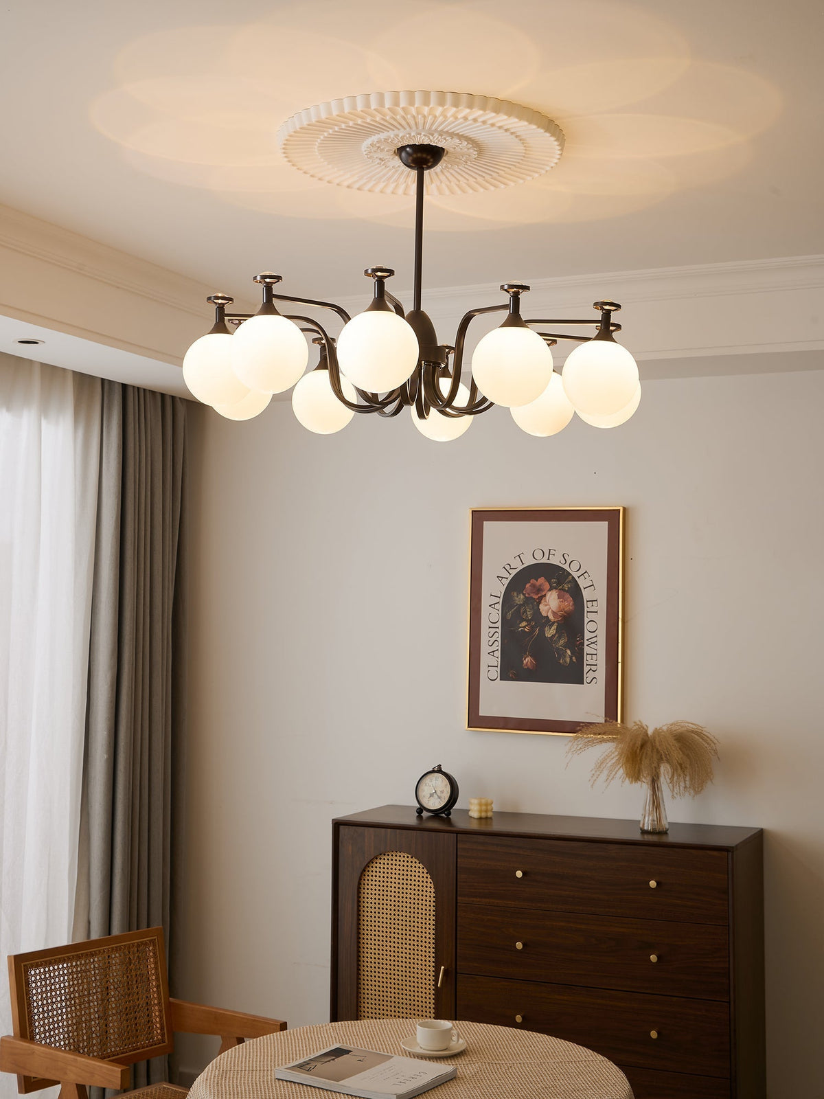 Zotheira Elegance Vintage żyrandol ze szkła