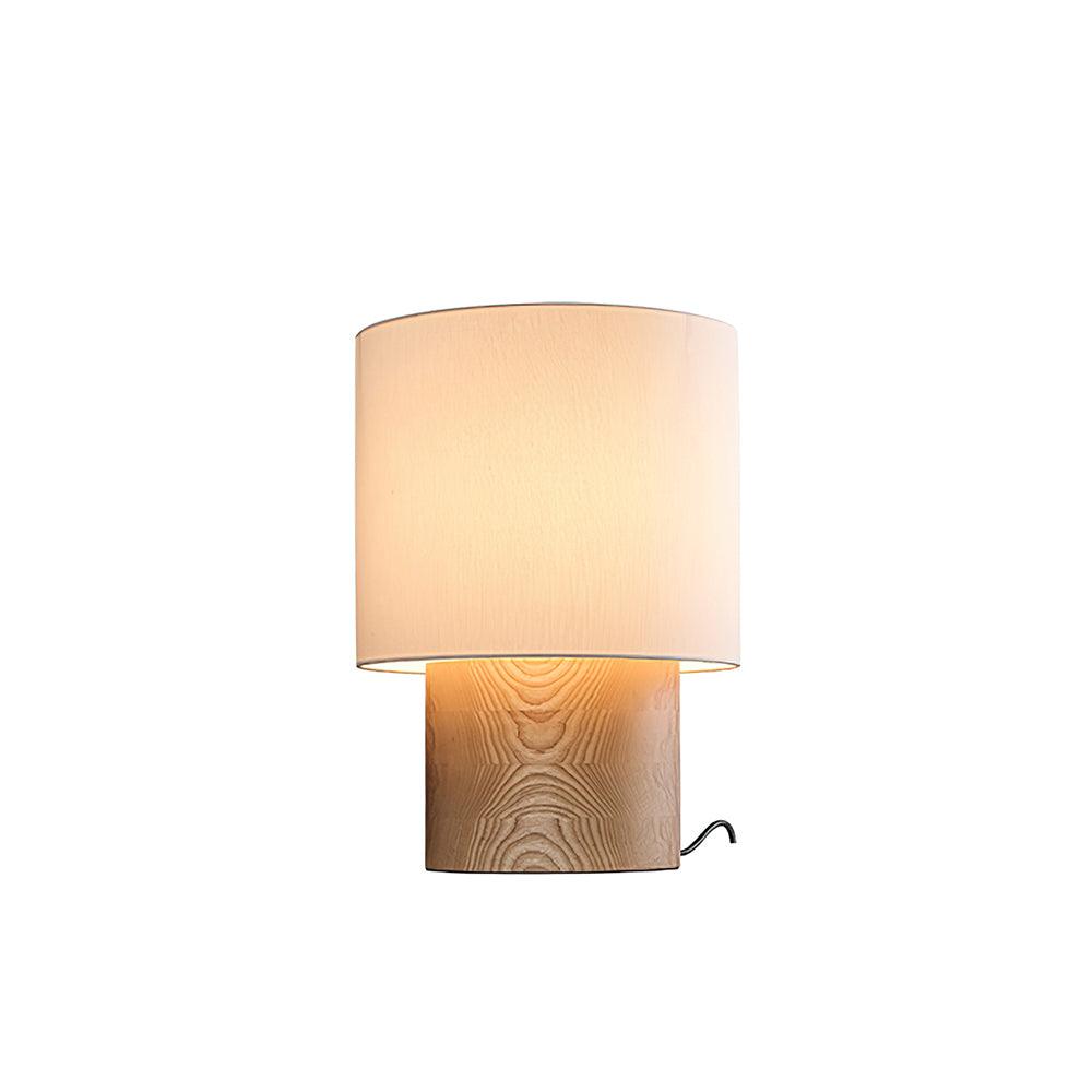 Alvira minimalistyczna lampa stołowa z drewna