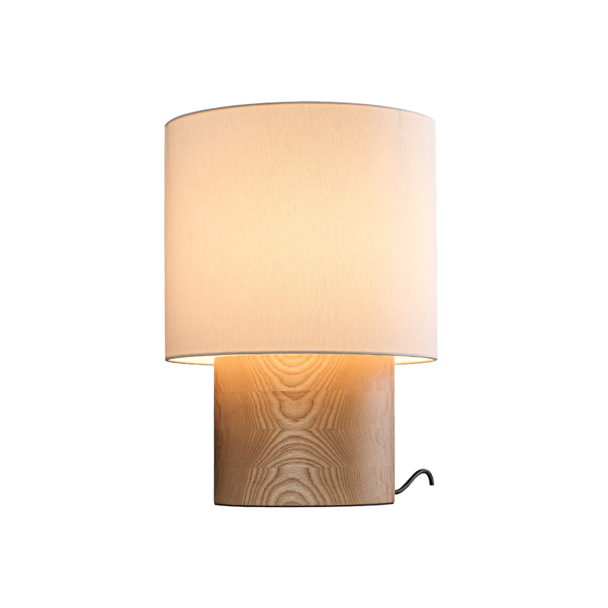 Alvira minimalistyczna lampa stołowa z drewna