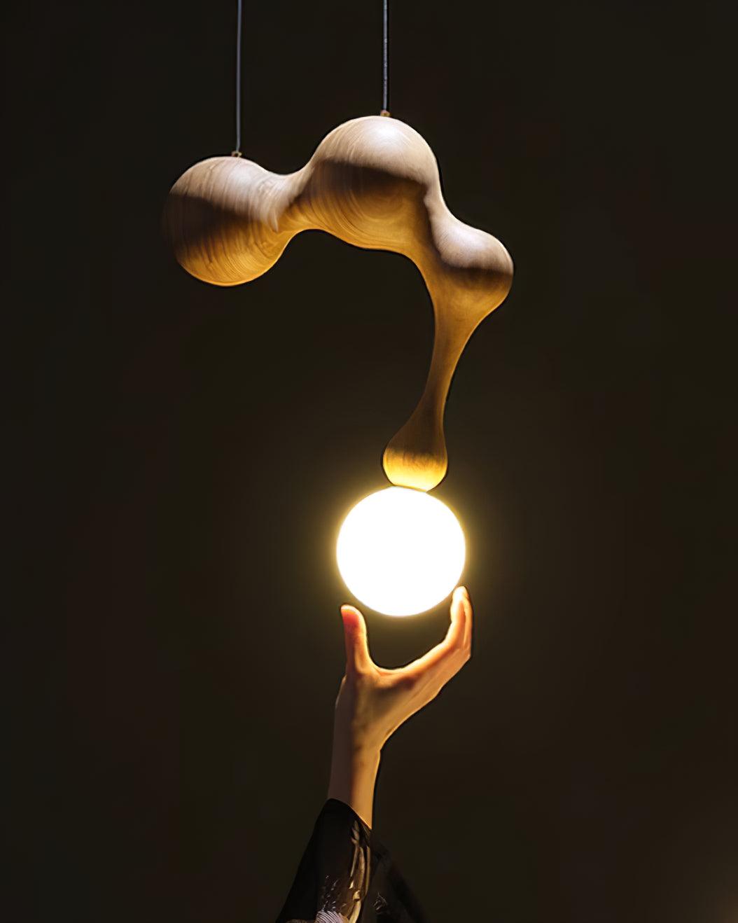 Hale Luxury drewniana lampa wisząca