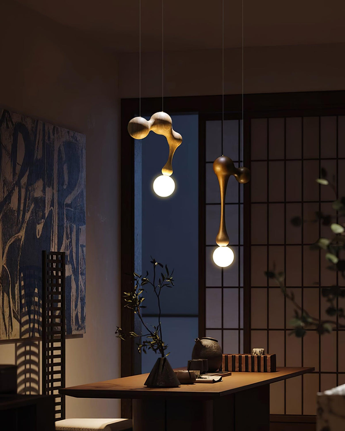 Hale Luxury drewniana lampa wisząca