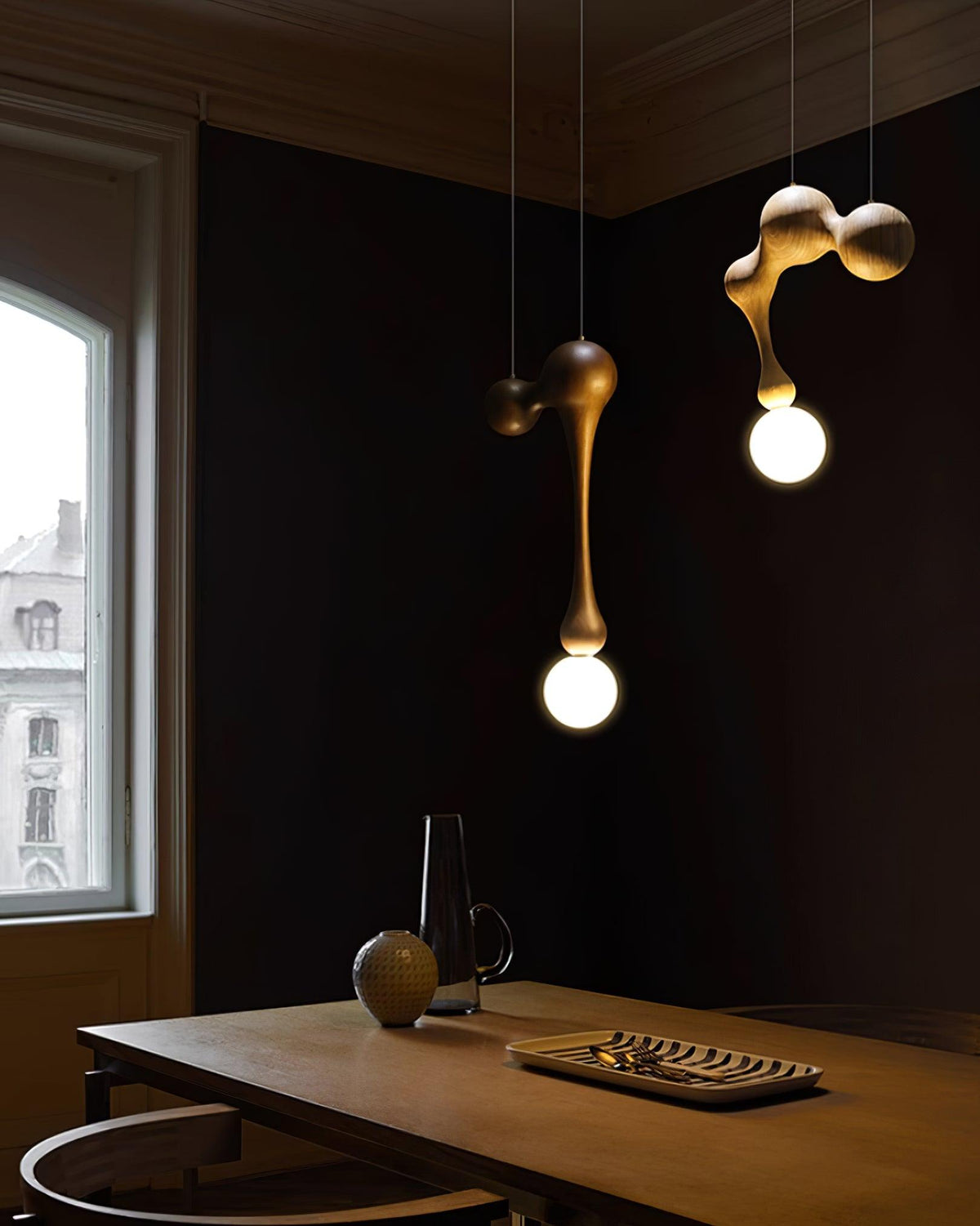 Hale Luxury drewniana lampa wisząca