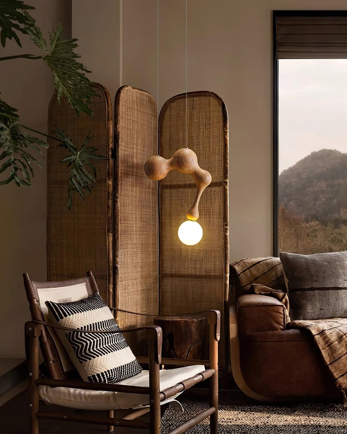 Hale Luxury drewniana lampa wisząca