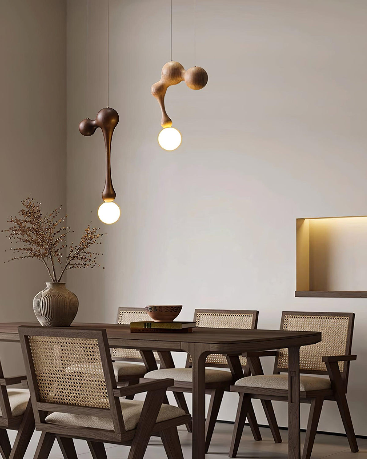 Hale Luxury drewniana lampa wisząca