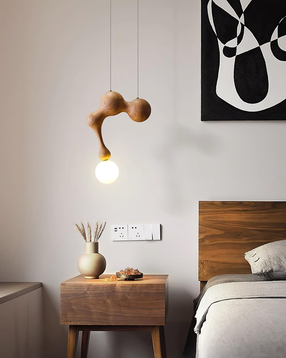 Hale Luxury drewniana lampa wisząca