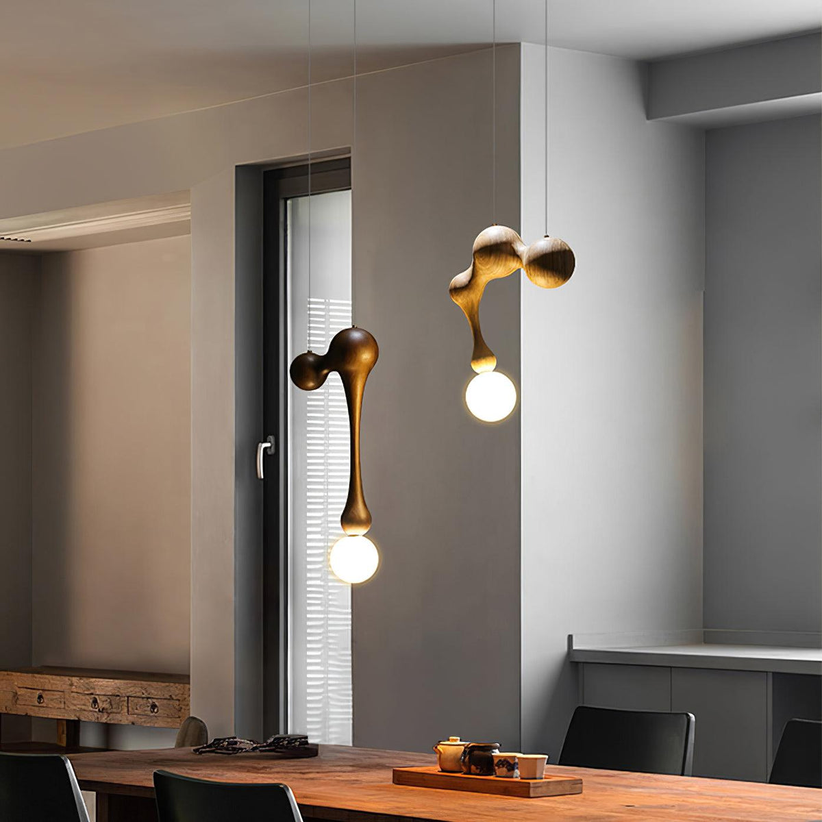 Hale Luxury drewniana lampa wisząca