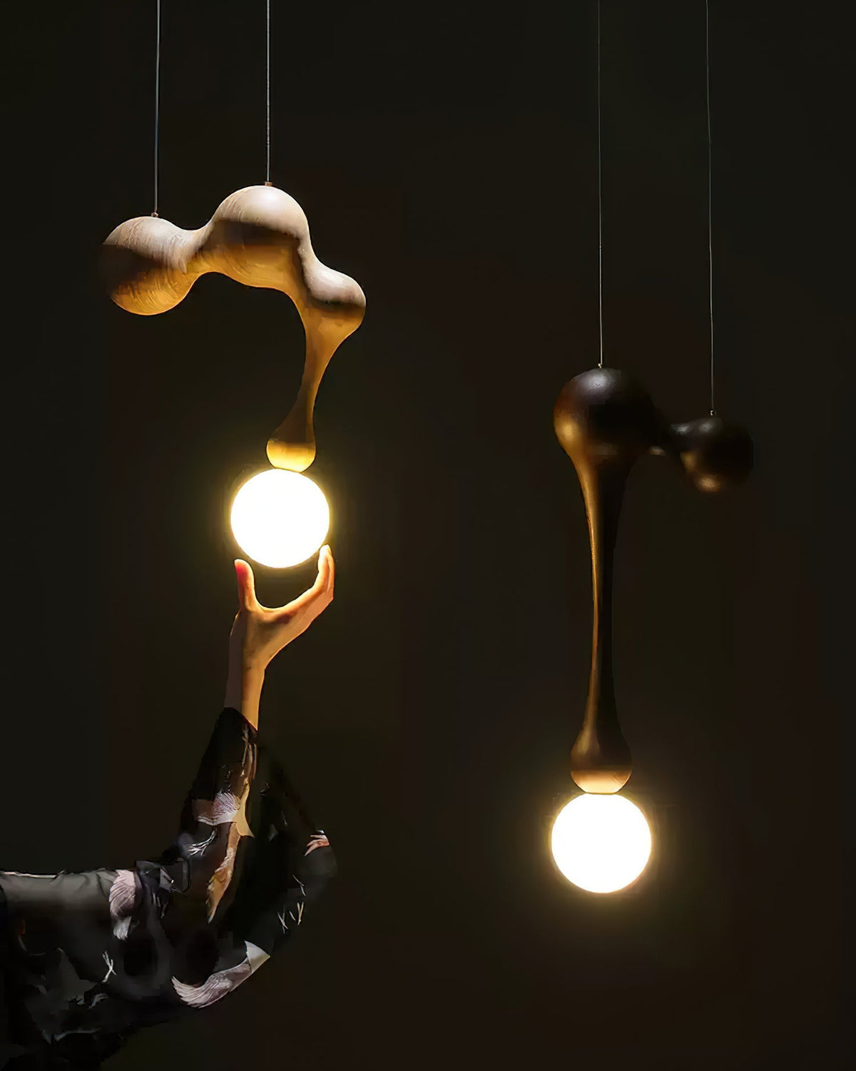 Hale Luxury drewniana lampa wisząca