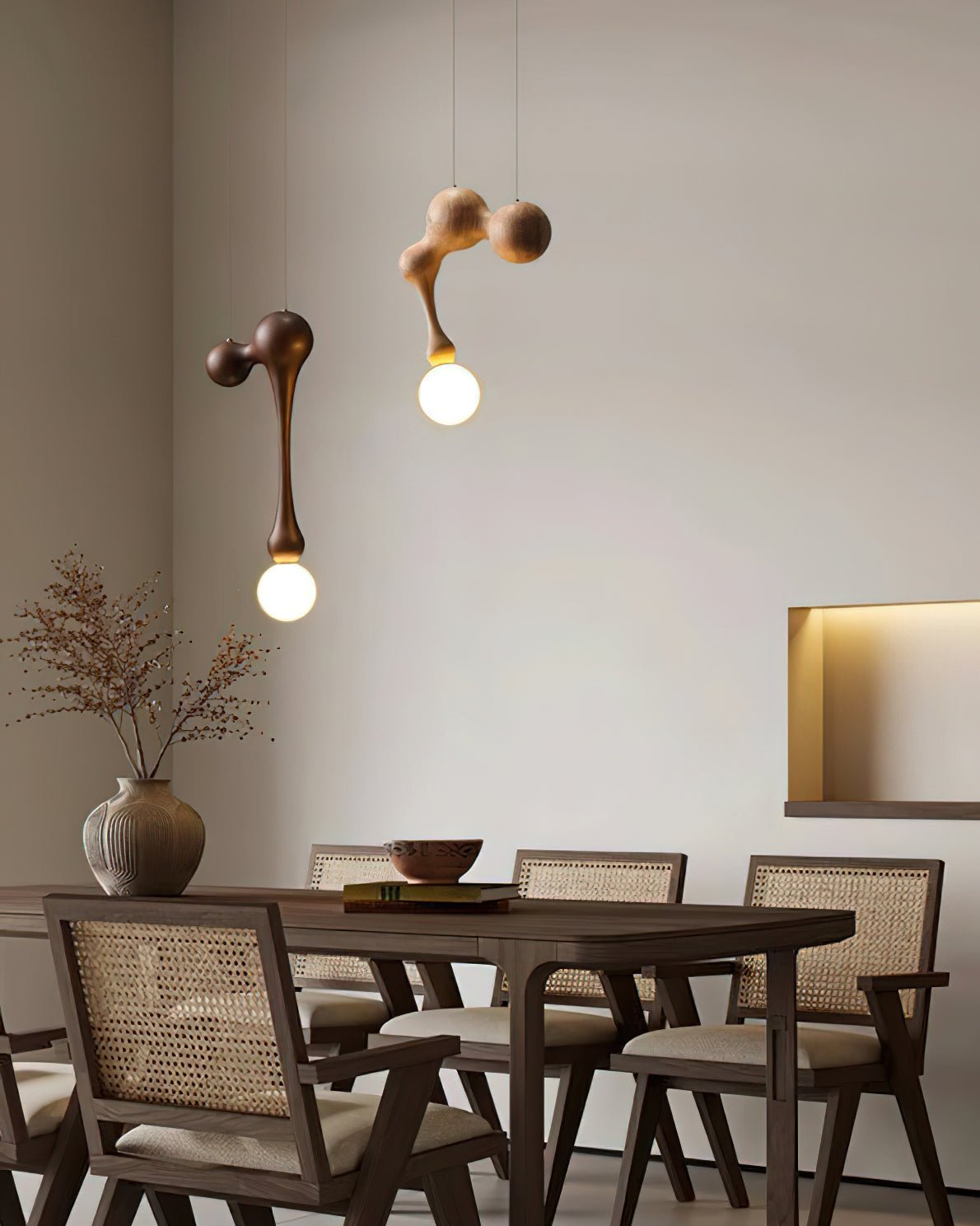 Hale Luxury drewniana lampa wisząca