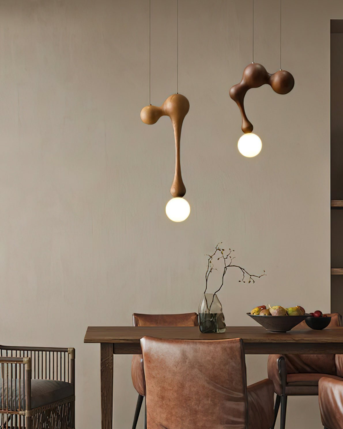 Hale Luxury drewniana lampa wisząca