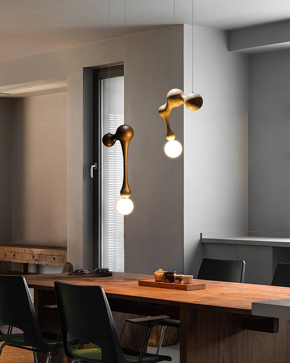 Hale Luxury drewniana lampa wisząca