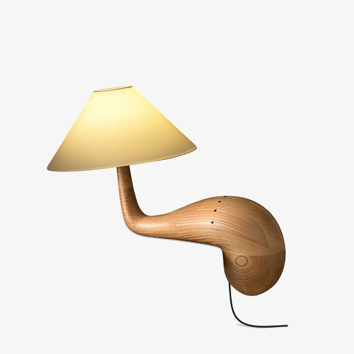 Lampa stołowa Solisise artystyczna z drewna
