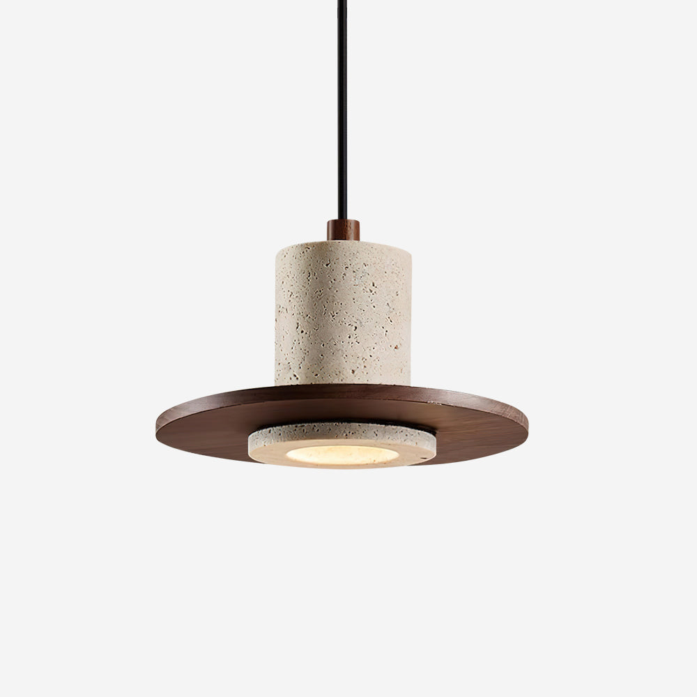 Seralielle lampa wisząca Travertine w kształcie top-hat