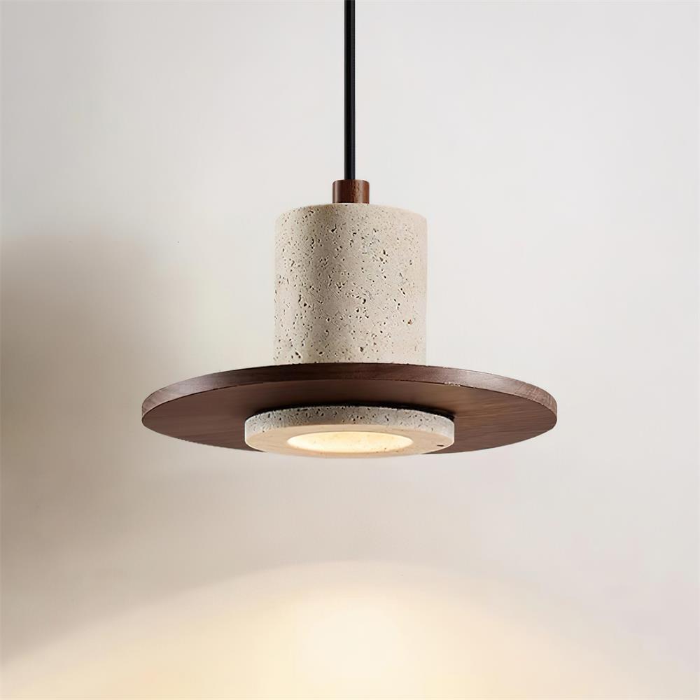 Seralielle lampa wisząca Travertine w kształcie top-hat