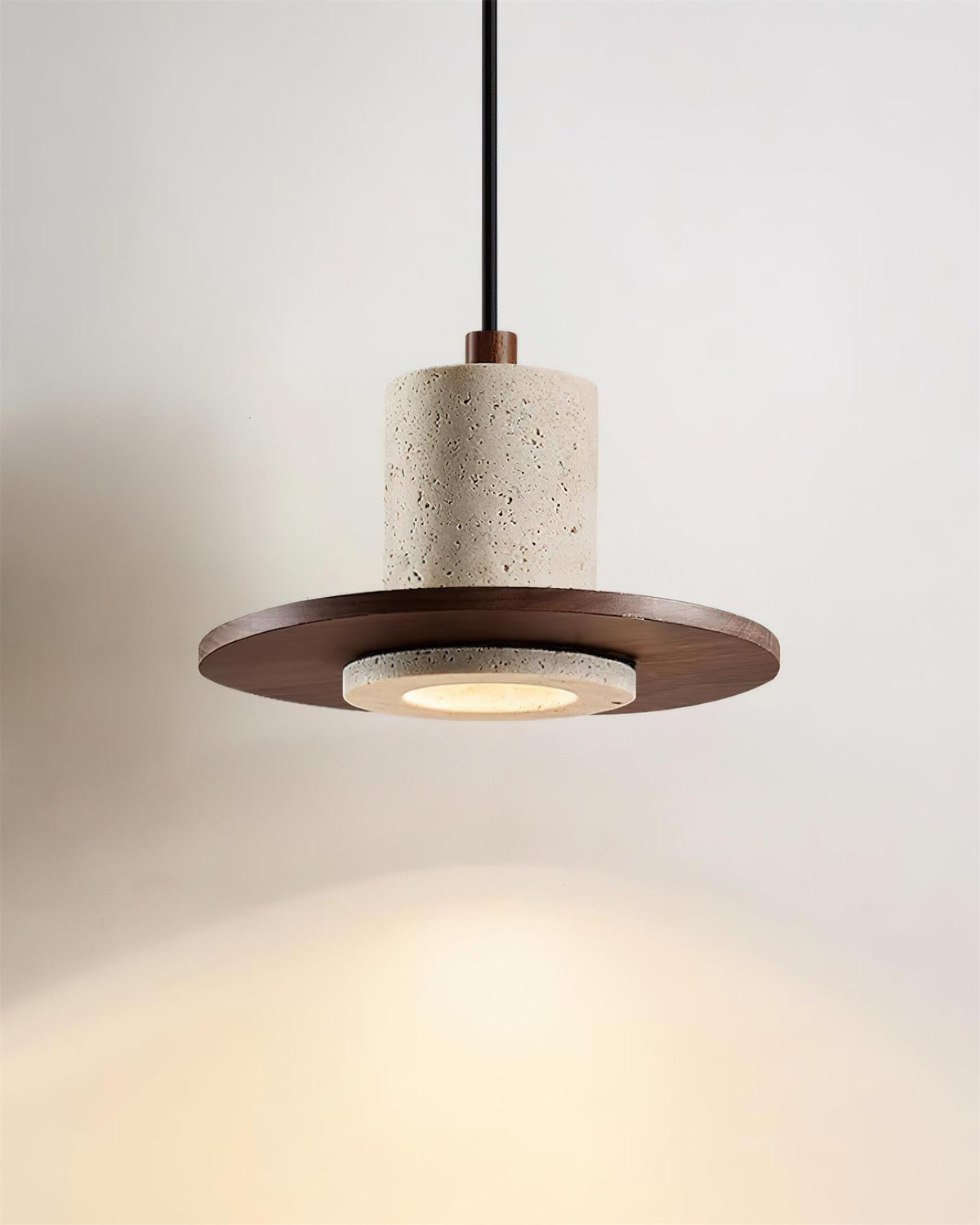 Seralielle lampa wisząca Travertine w kształcie top-hat